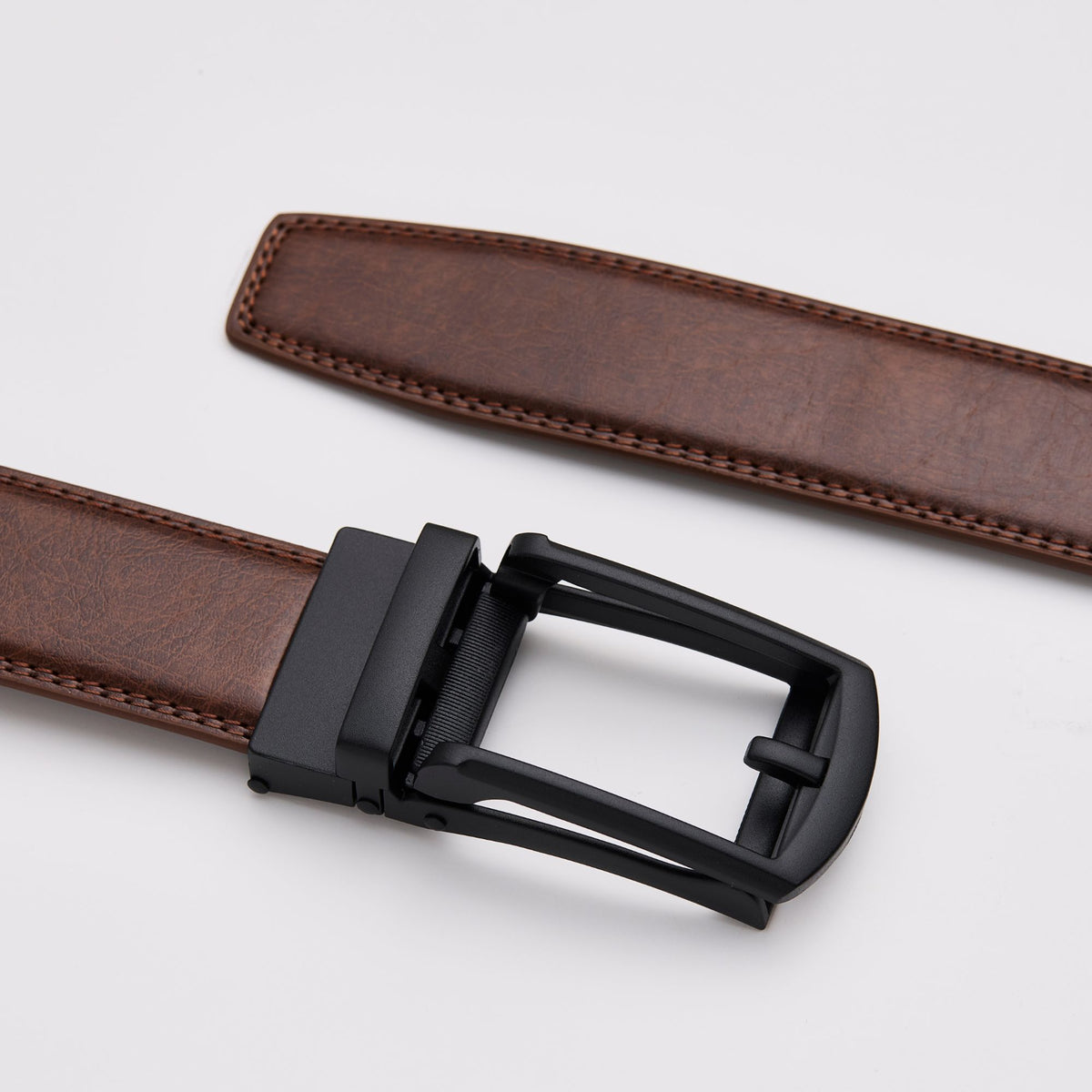 Brown Leather Belt Without Holes
