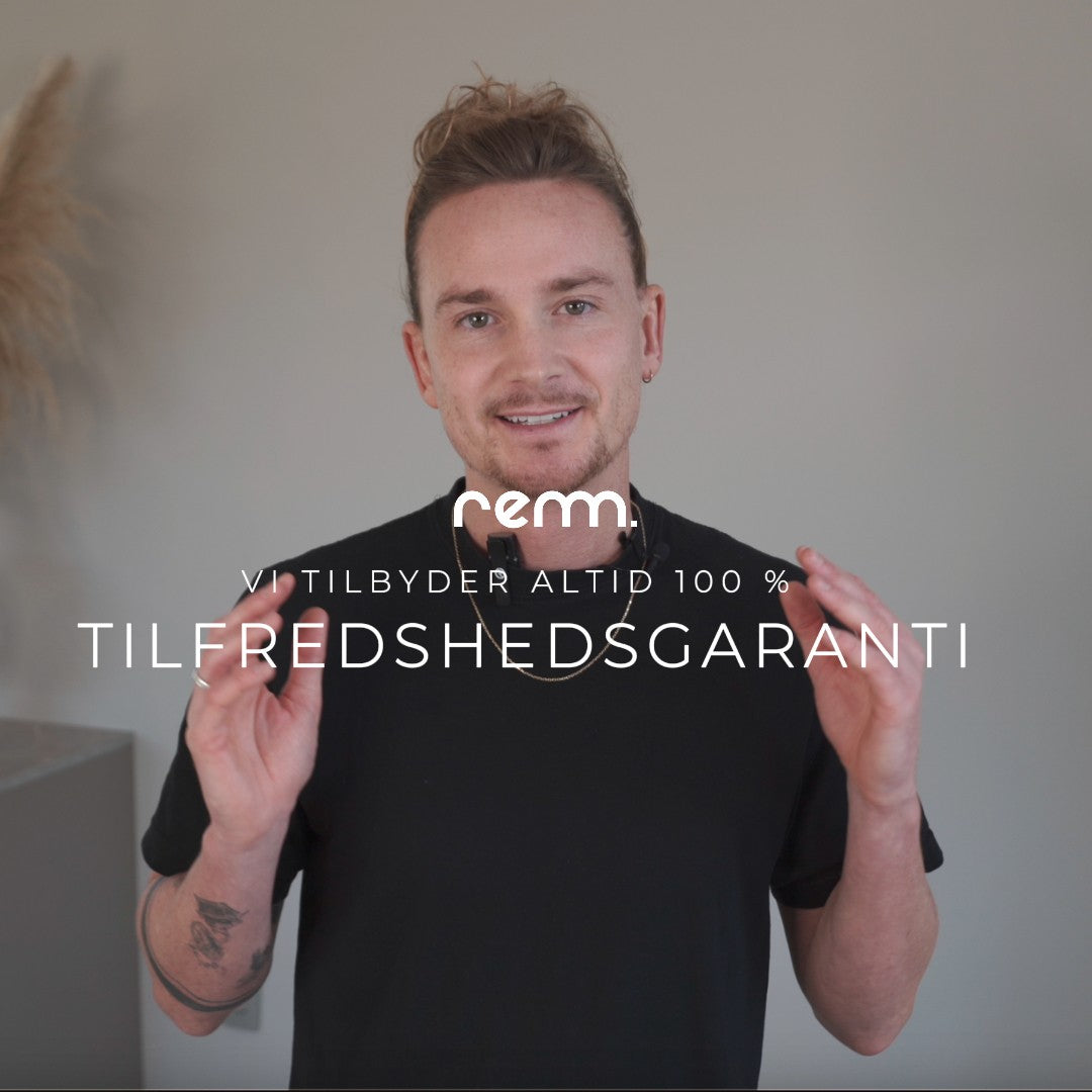 Load video: Du får altid 100 % tilfredshedsgaranti, når du handler hos remm.