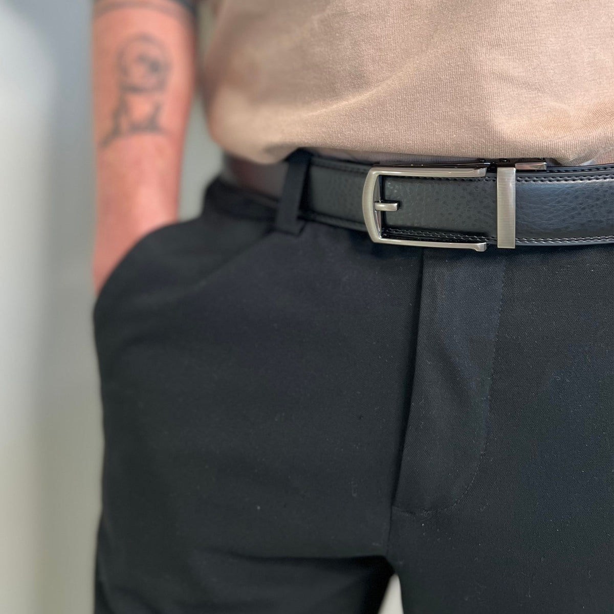 GIFT SET #1 - 1 Leather Belt with Personalised Engraving