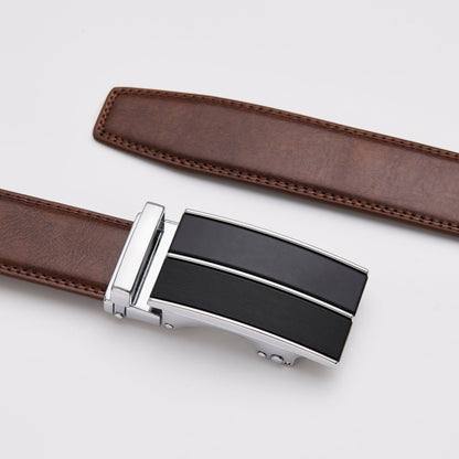 Brown Leather Belt Without Holes
