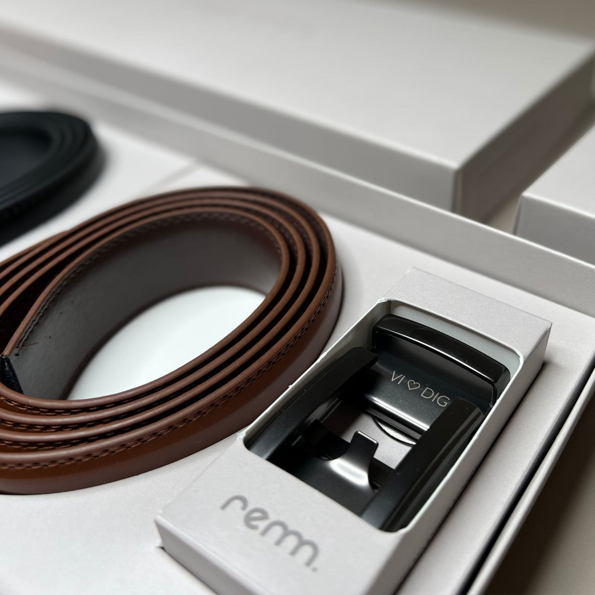 GIFT SET #3 - 4 Leather Belts with Personalised Engraving