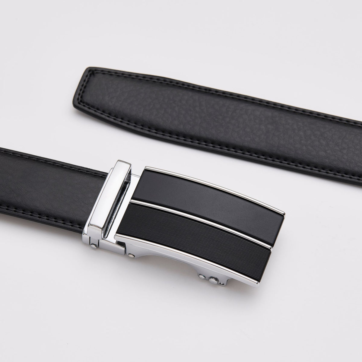 Black Leather Belt Without Holes