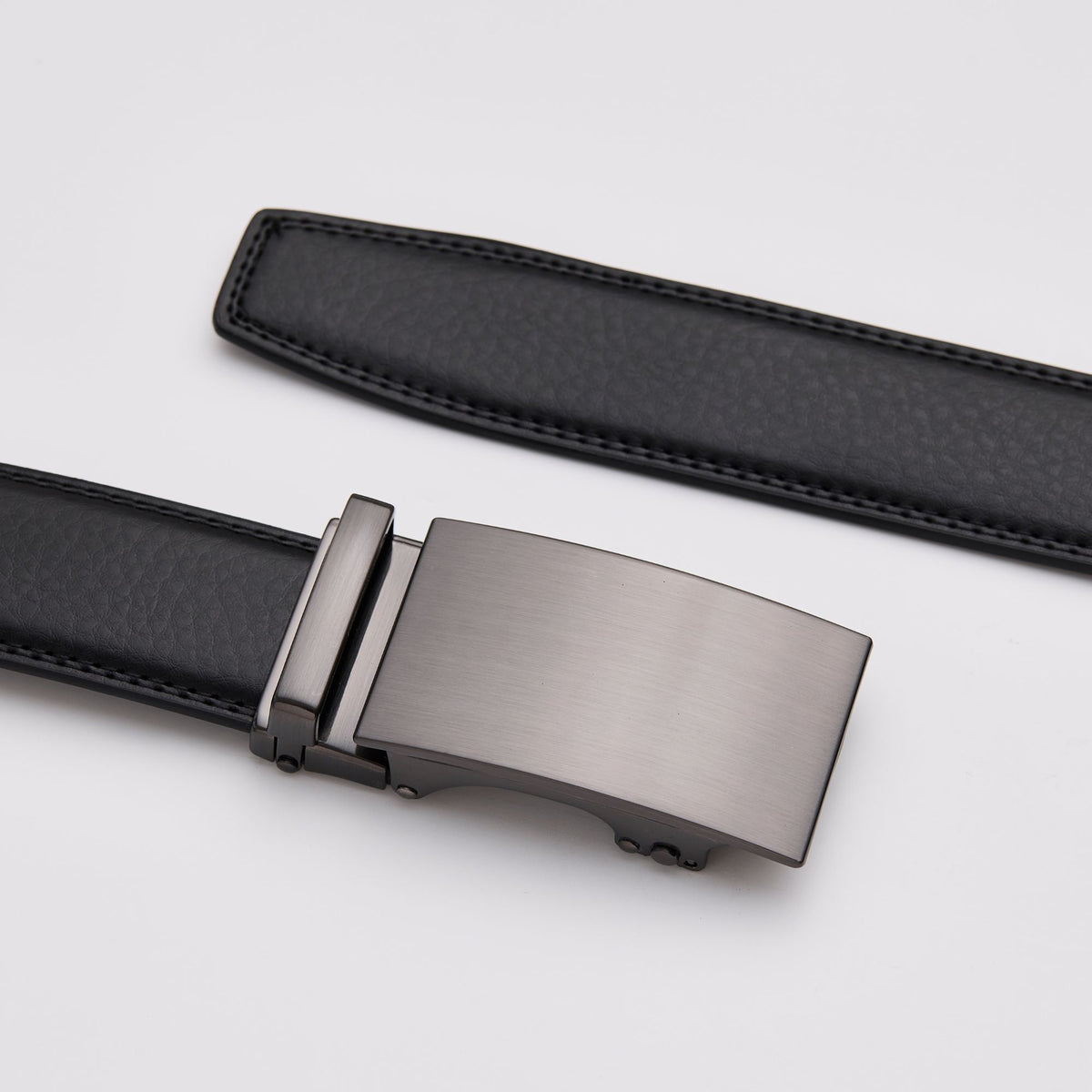 Black Leather Belt Without Holes