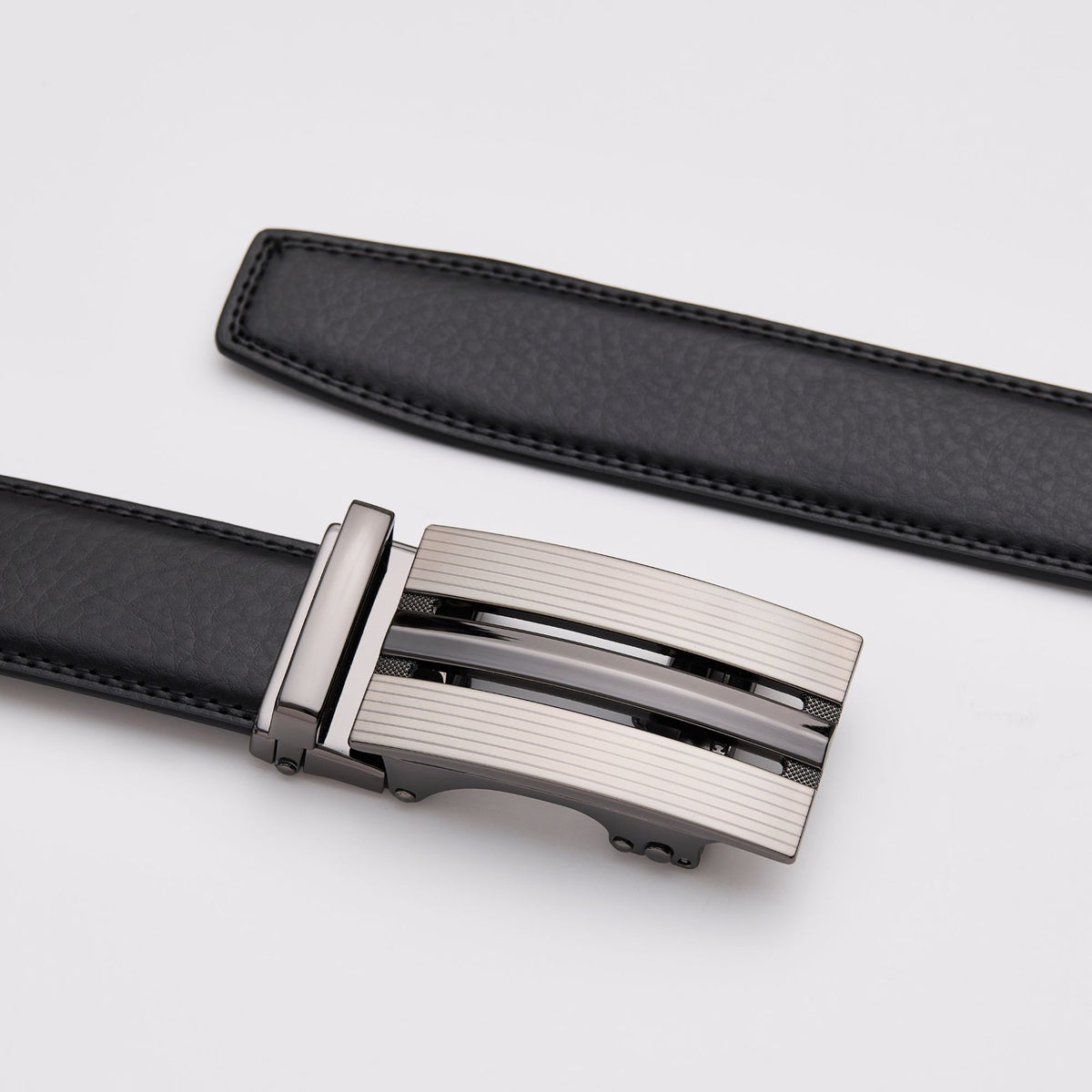 Black Leather Belt Without Holes