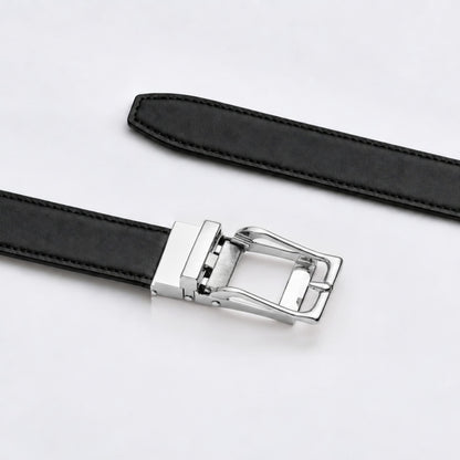 Premium Women's No-Hole Belt in Full-Grain Leather