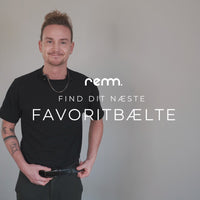 remm — dit næste favoritbælte: læderbælte uden huller.
